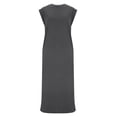 thumbnail image 4 of Spring Maxi Dresses for Women 2026 Sleeveless Crewneck Dress Loose Fit Casual Sundress Classic Dressy Outfits Elegant Trendy Jumpsuit Summer Beach Dresses for Women, 4 of 7