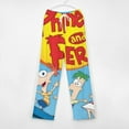 thumbnail image 6 of Phineas And Ferb Pajamas Pants 3D Printing Wide Leg PJ Pant Loungewear Casual Comfy Sleepwear Lounge Pants for Men WomenXL, 6 of 9
