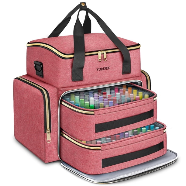 Estuche organizador de esmaltes de uñas YOREPEK para más de 96 a 100 botellas