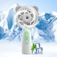 thumbnail image 4 of Handheld Small Fan Portable Misting Fan - Rechargeable Handheld Personal Spray Water Mist Fan 2000mAh Mini Cooling Hand Fans for Travel,Outdoors,Makeup,Camping,Home,and Office Use, 4 of 4