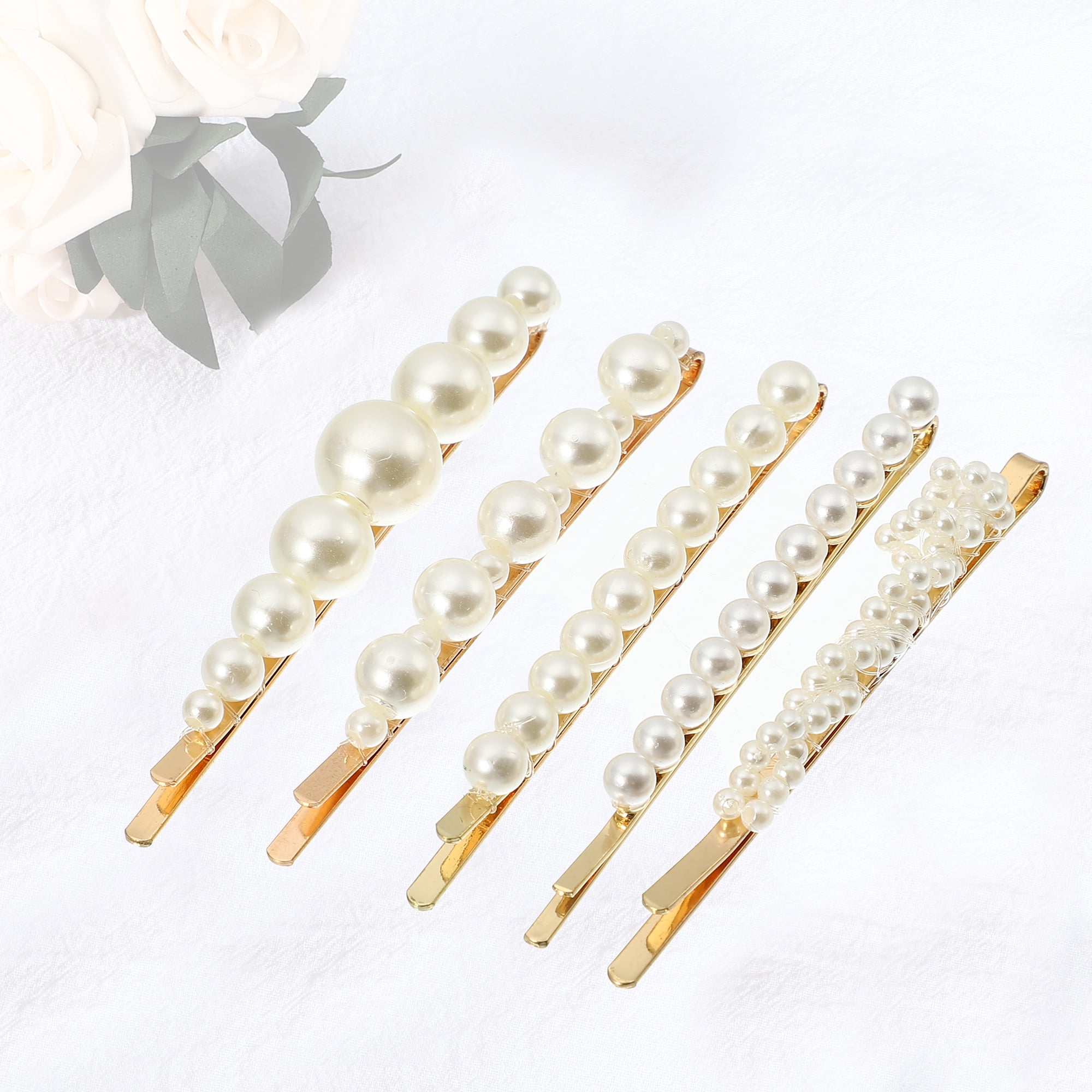 Unique Bargains 5Pcs Cartoon Cute Style Non-Slip Cute Style Hair Clip White