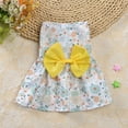 thumbnail image 1 of Vestido de princesa con estampado floral para perros pequeños y gatos, nuevo vestido de osito de peluche para mascotas, lindo vestido de verano fino, 1 of 6