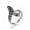 Silver, variant on 304 Stainless Steel Finger Rings Fox Antique Gold Size 6-9 16-19mm A3-Gold-9