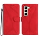 thumbnail image 1 of For Infinix Hot 50 Pro+ 4G Case Skin Touch Lines Imprinted PU Leather Flip Phone Cover - Green, 1 of 5