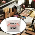 thumbnail image 6 of Zuo Bao Flamingo Gift Calm The Flock Down Flamingo Cosmetic Bag Fun Flamingo Party Gift Flamingo Lover Gift, 6 of 6