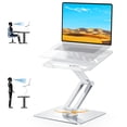 thumbnail image 2 of Urmust 360&deg; Rotating Laptop Stand for Desk Adjustable Height, Ergonomic Laptop Riser Standing Desk Converter, MacBook Stand, Computer Lap top Ris, 2 of 9