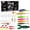 Black, variant on Complete Bass Fishing Lures Kit, Jig Heads Hooks Soft Worm Bait Set, Freshwater Hard Bait Tackle Box for Anglers (Black)