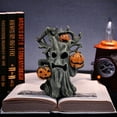 thumbnail image 6 of CARRFA Halloween Resin Spooky Pumpkin Ghost Figurine, Halloween & Christmas Spooky Tree for Fall Tiered Tray Decor, 6 of 10