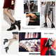 thumbnail image 2 of Medias de red de talla grande, medias de red negras, medias altas hasta el muslo, pantimedias con tirantes, paquete de 4, 2 of 6