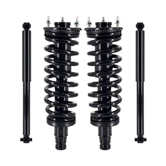 Front - Rear Quick Complete Strut-Coil Spring For 2002-2009 GMC Envoy