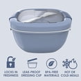 thumbnail image 3 of RRFDWQ-Bentgo Salad Container - 54 oz Bowl with 4-Compartment Toppings Tray, Leak-Proof Dressing Container, Reusable Fork, BPA-Free Lunch Box for Meal Prep & Food Storage; Removable Bento Tray (), 3 of 3