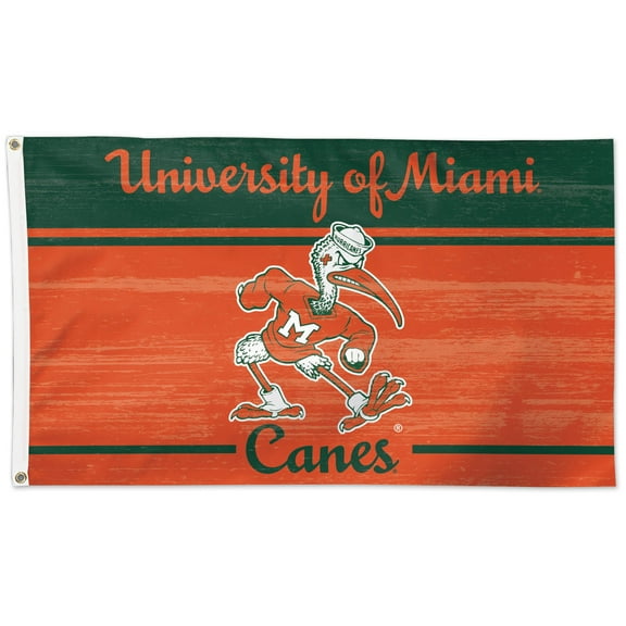 WinCraft Miami Hurricanes 3' x 5' Vault One-Sided Flag
