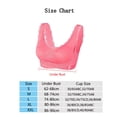 thumbnail image 2 of Women’s Wirefree Full Coverage Bra Solid Color New Cross Side Buckle Pullover Push Up Bras Plus Size Lace Bralette, 2 of 7