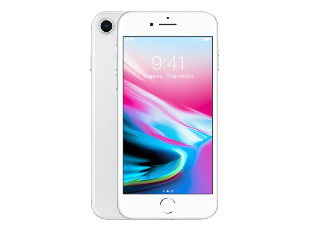 Apple iPhone 8 - 4G smartphone / Internal Memory 64 GB - LCD display - 4.7" - 1334 x 750 pixels - rear camera 12 MP - front camera 7 MP - AT&T - silver - image 4 of 7