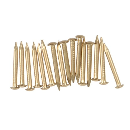 

100 Pcs 1.2x1.5mm Chinese Archaize Round Head Gold Antique Pure Copper Bronze Wooden Nails for Furniture DIY Decorative Boxes (Go
