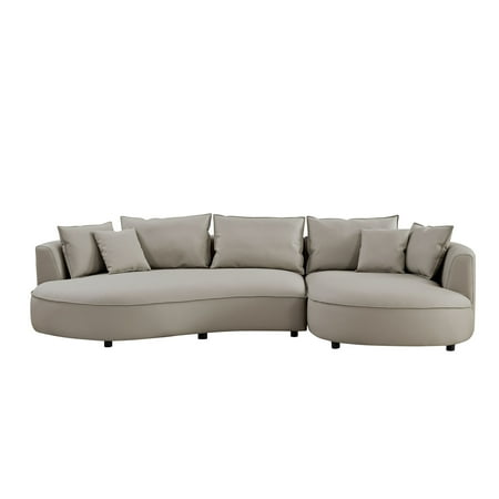 Light Grey - Curved Elegance - Trendy Spaces - Stylish and Comfortable Relaxation