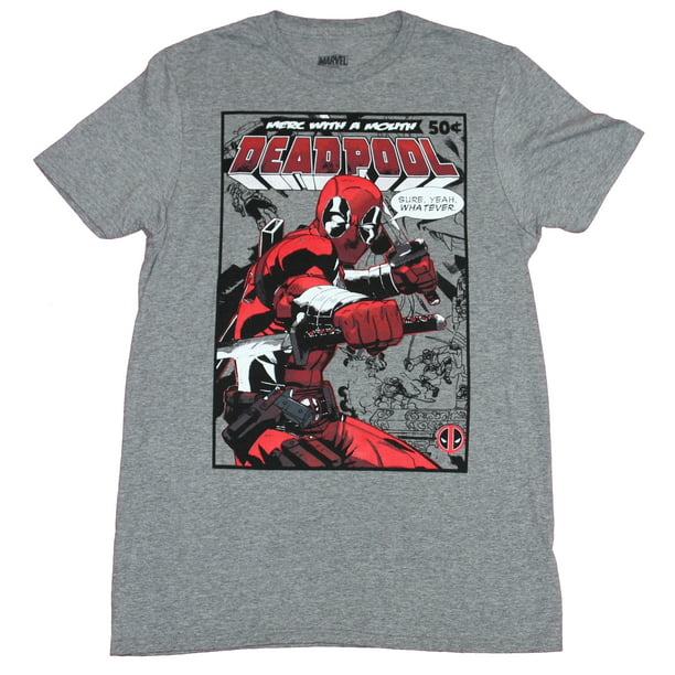 Deadpool T-Shirt - Yeah Whatever Battle Pose (Small) -