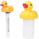 thumbnail image 1 of Flotador de cloro para piscina, juego de termómetro de agua de 2 piezas, termómetro para piscina, termómetro de agua de grado profesional, 1 of 8