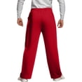 thumbnail image 5 of GrmtClth Mens Sweatpants Wide Leg Baggy Open Bottom Sweat Pants Elastic Drawstring Waist with Storage Pockets Red XL, 5 of 5