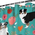 thumbnail image 3 of Australian Shepherd Dog and Flower Shower Curtain 72"x72" ,Bathroom Decorative Shower Curtains Set with 12 Hooks,Modern Waterproof Washable Shower Curtain, 3 of 6