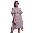 thumbnail image 1 of Bimba Tunique à Épaules Dénudées Imprimée Damas Rose pour Femmes Robe de Soirée Col Rond - Grande Taille, 1 of 6