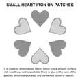 thumbnail image 4 of Uxcell Hearts Patches Grey Iron-On Patch Sew Embroidered Applique 2.8x2.68 Inch Clothing Repair Backpack 10Pcs, 4 of 6