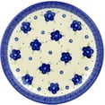 thumbnail image 2 of Polish Pottery 12¾-inch Platter (Bleu-belle Fleur Theme) Hand Painted in Boleslawiec, Poland + Certificate of Authenticity, 2 of 6