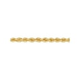 thumbnail image 4 of Brilliance Fine Jewelry Sterling Silver 1/20 10K Yellow Gold 3.30MM Hollow Rope Necklace, 24", 4 of 5
