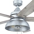 thumbnail image 3 of Prominence Home 51660-45 Brightondale 52 in. Industrial Style Indoor Outdoor LED Ceiling Fan with Light - Galvanized, 3 of 7