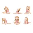 thumbnail image 1 of 6x Bunny Girl Yoga Pose Estatuilla Meditación Regalos para Estantería Estantería Gloria Estatua de postura de yoga, 1 of 9