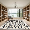 thumbnail image 2 of ODIKA 2'x3' Machine Washable Non-Slip Area Rug, Literacy Building Floor Covering with Uppercase Lowercase Character High Traffic Rug with Pad, Beige, 930192, 2 of 8