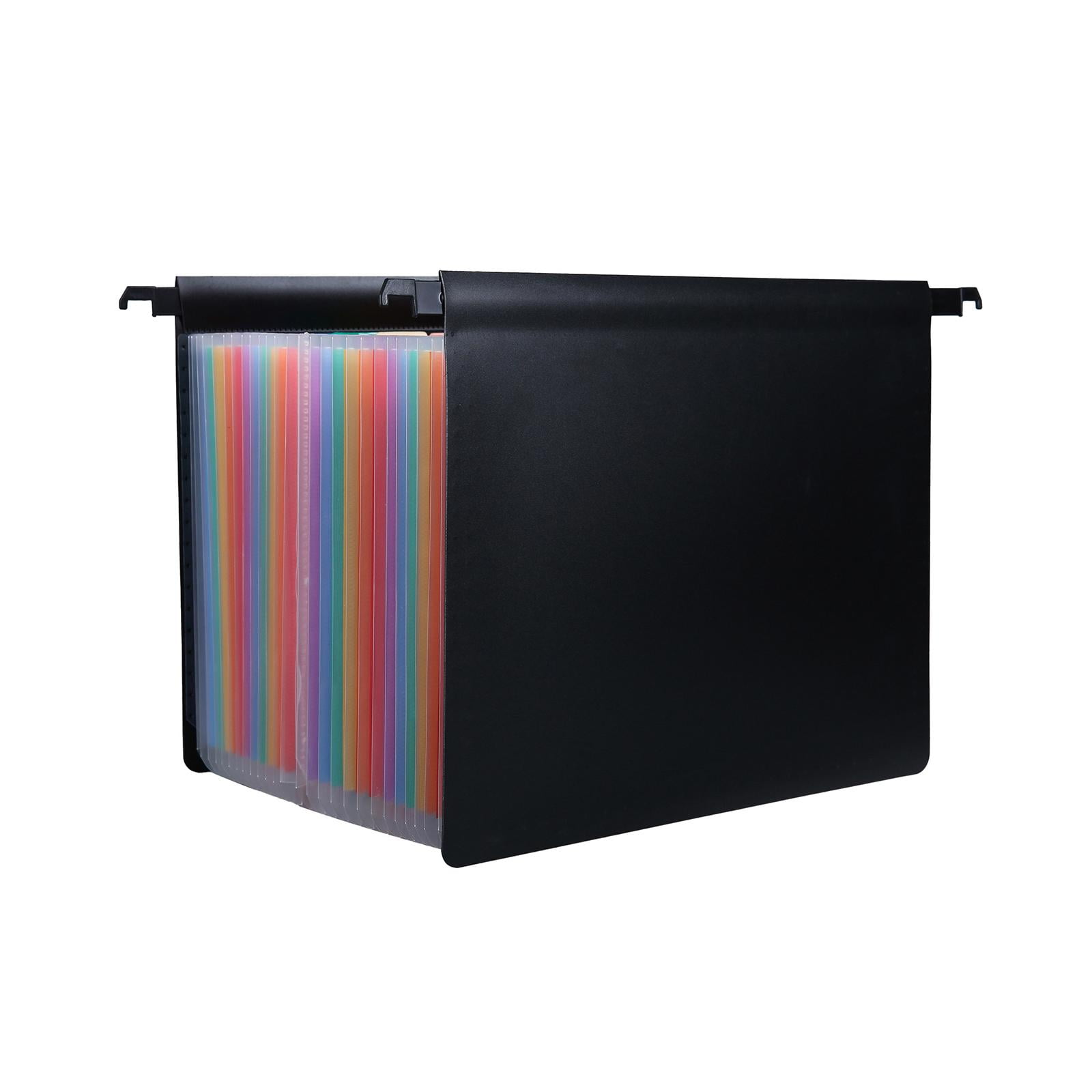 figatia Expanding Hanging File Folder File Organizer, 25 Pocket with Tabs A4 Letter Size, Document Folder for Filing Cabinet, Papers , Colorful