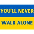 thumbnail image 3 of CafePress - You'Ll Never Walk Alone Pro Ukraine T Shirt - Men's White Classic Cotton T-Shirts, 3 of 4