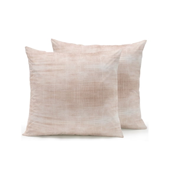 Outdoor Pillows Waterproof, Terracotta Bedding Throw Pillows with Insert for Couch Sofa Bed, Vintage Solid Color Modern Minimalist Distressed 16x16 Inch Pillowcases Decorative Patio Pillow Set of 2