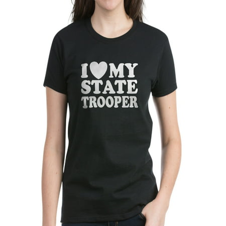 CafePress - I Love My State Trooper - Women's Dark