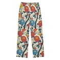 thumbnail image 2 of FORMRS Kids Pajama Pants with Pockets Size 13-14Y Boys Lounge Sleep Bottoms, Vibrant Japanese Flowers, 2 of 8