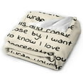 thumbnail image 4 of Gift for Husband Throw Blankets Anniversary Birthday for Husband from Wife, Romantic Fleece Blanket for Bed Couch，Soft Flannel Throw Blankets Gift for Him for Christmas Valentines, 4 of 5