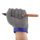 thumbnail image 1 of Guantes resistentes a cortes Guantes protectores de acero inoxidable para descascarar ostras, cortar carne (1 pieza azul) Aespa, 1 of 2