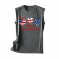 thumbnail image 3 of CFLVAEK 4th of July Tank Top for Women American Flag Patriotic Shirts Casual Summer Sleeveless Crewneck Going Out Tank Tops Independence Day Shirts XXL, 3 of 4