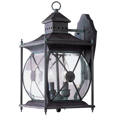 Livex Providence 2092-61 Outdoor Wall Lantern - 16.25H in. Charcoal