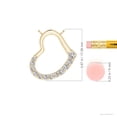 thumbnail image 3 of ANGARA Natural Diamond Tilted Heart Pendant in 14K Yellow Gold for Women (Size-2.5mm| Color-I-J| Clarity-I1-I2) | April Birthstone, Anniversary, Jewelry Gift for Women | Natural Diamond Necklace, 3 of 8