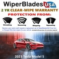thumbnail image 2 of 2023 Tesla Model S Beam Wiper Blades Wipers w/2yr Warranty (Set of 2) (WiperBladesUSA), 2 of 5