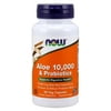 Now Aloe 10,000 & Probiotics -- 60 Veg Capsules