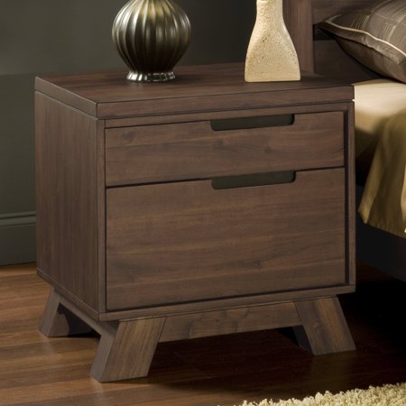 Modus Furniture International Portland Solid Wood Nightstand - Medium (Best Solid Wood Bedroom Furniture)