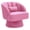 Velvet | Pink, variant on Swivel Accent Chair, Teddy Bear Plush Comfy Barrel Chair with 360-Degree Swivel, Modern Upholstered Armchair Reading Chair for Living Room Bedroom Nursery