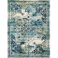 thumbnail image 2 of Rugs.com Fleur Collection Rug – 9' x 12' Blue Medium-Pile Rug Perfect For Living Rooms, Large Dining Rooms, Open Floorplans, 2 of 9