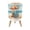 Color 3, variant on Small Trash Can with Lid Beach Coastal Seascape Octopus Marine Life 1.8 Gallon Dog Proof Trash Can Round Garbage Can Waste Bin Wastebasket for Bathroom Bedroom Living Room