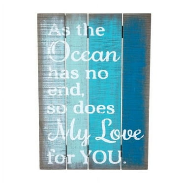 Beachcombers My Love For You Wood Wall Plaque