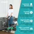 thumbnail image 6 of ZENART Steerable Knee Scooter Foldable Walker for Foot Surgery Adult Crutch Alternative, Green, 6 of 8