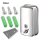 thumbnail image 4 of Dispensador de jabón líquido Baño Champú Bomba de loción Desinfectante de manos Acero inoxidable Cocina Montado en la pared Dispensador de Almacenamiento y organización del hogar Plata 500ml Naiovety HA000512-01B, 4 of 6